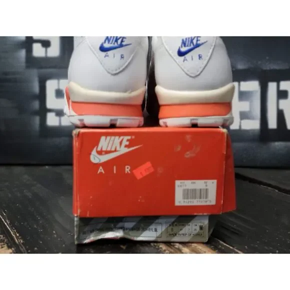 1990 Nike Air Cross Trainer Low White/Orange Vintage Sneakers Shoes 6877 Men 8